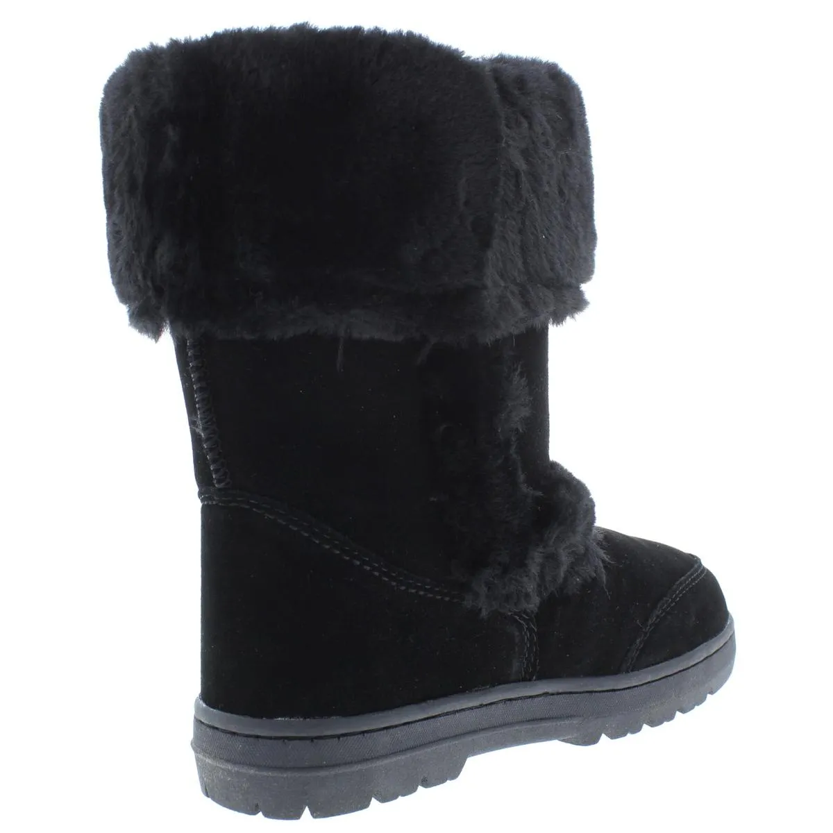 Witty Womens Suede Faux Fur Casual Boots