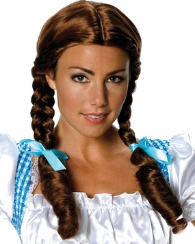 Wizard of Oz Dorothy Brown Plaited Wig