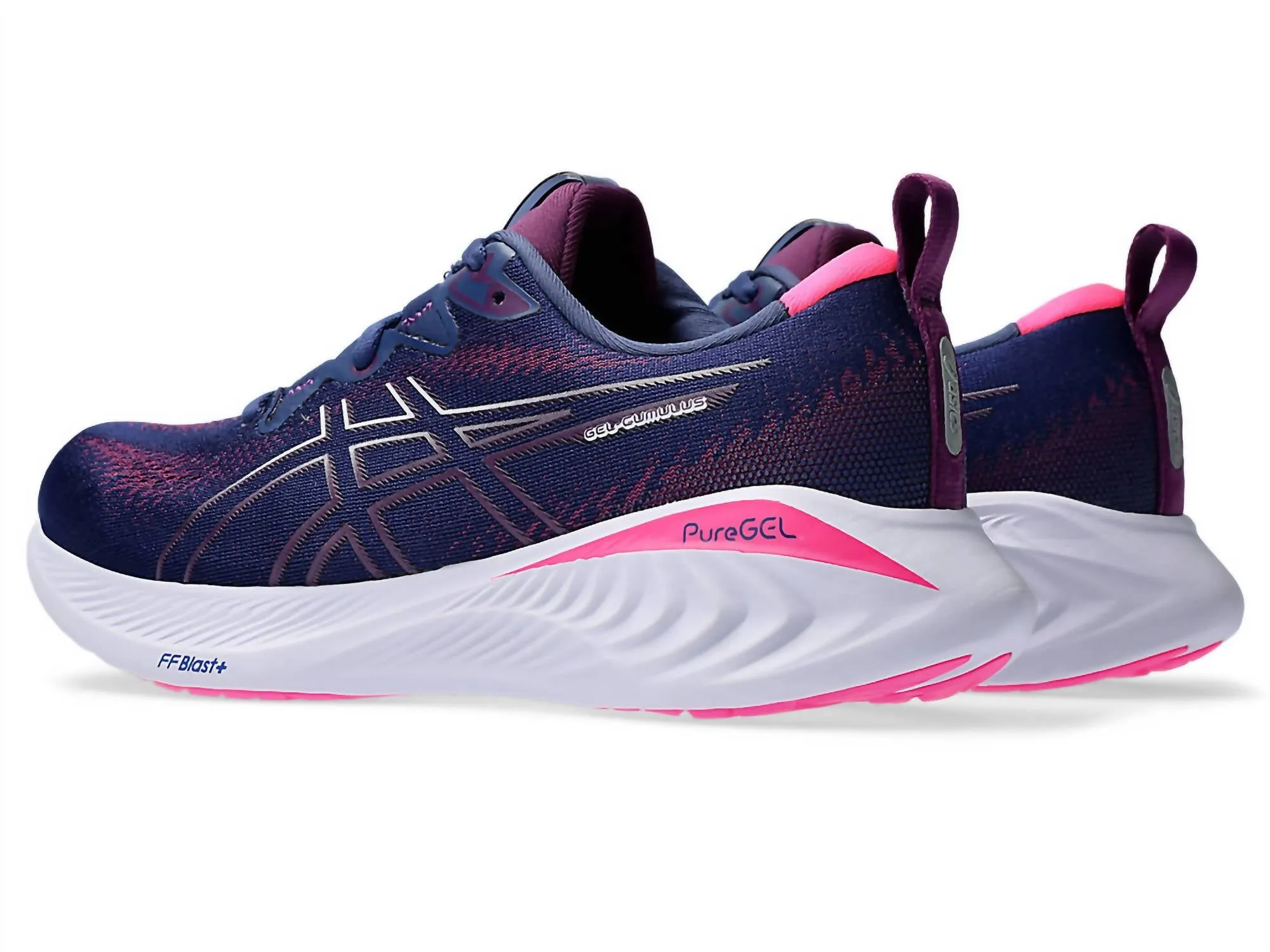 Women Gel-Cumulus 25 Running Shoes In Deep Ocean/lilac Hint