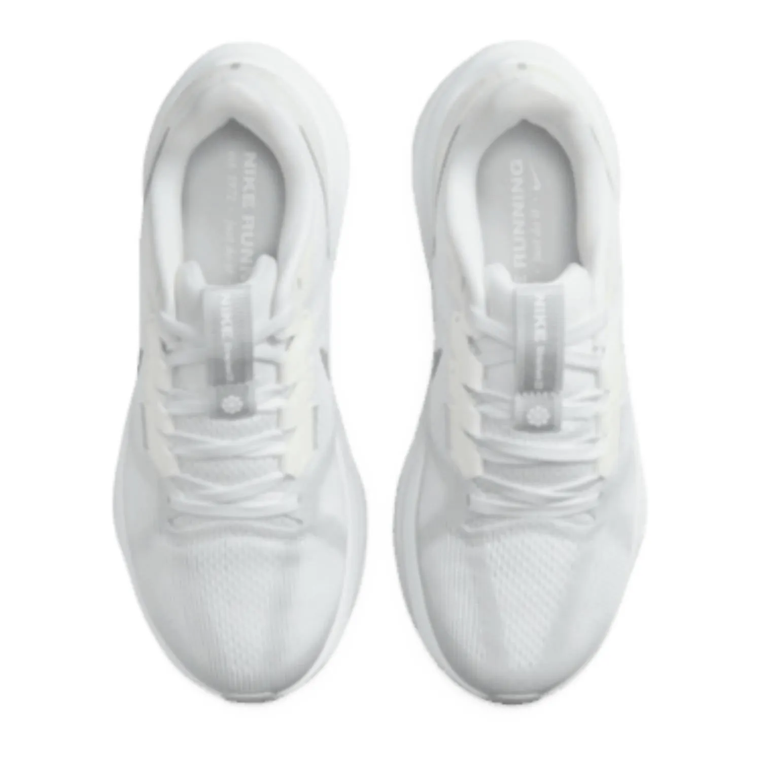 Women's Air Zoom Structure 25 Shoes In White/pure Platinum/metallic Silver