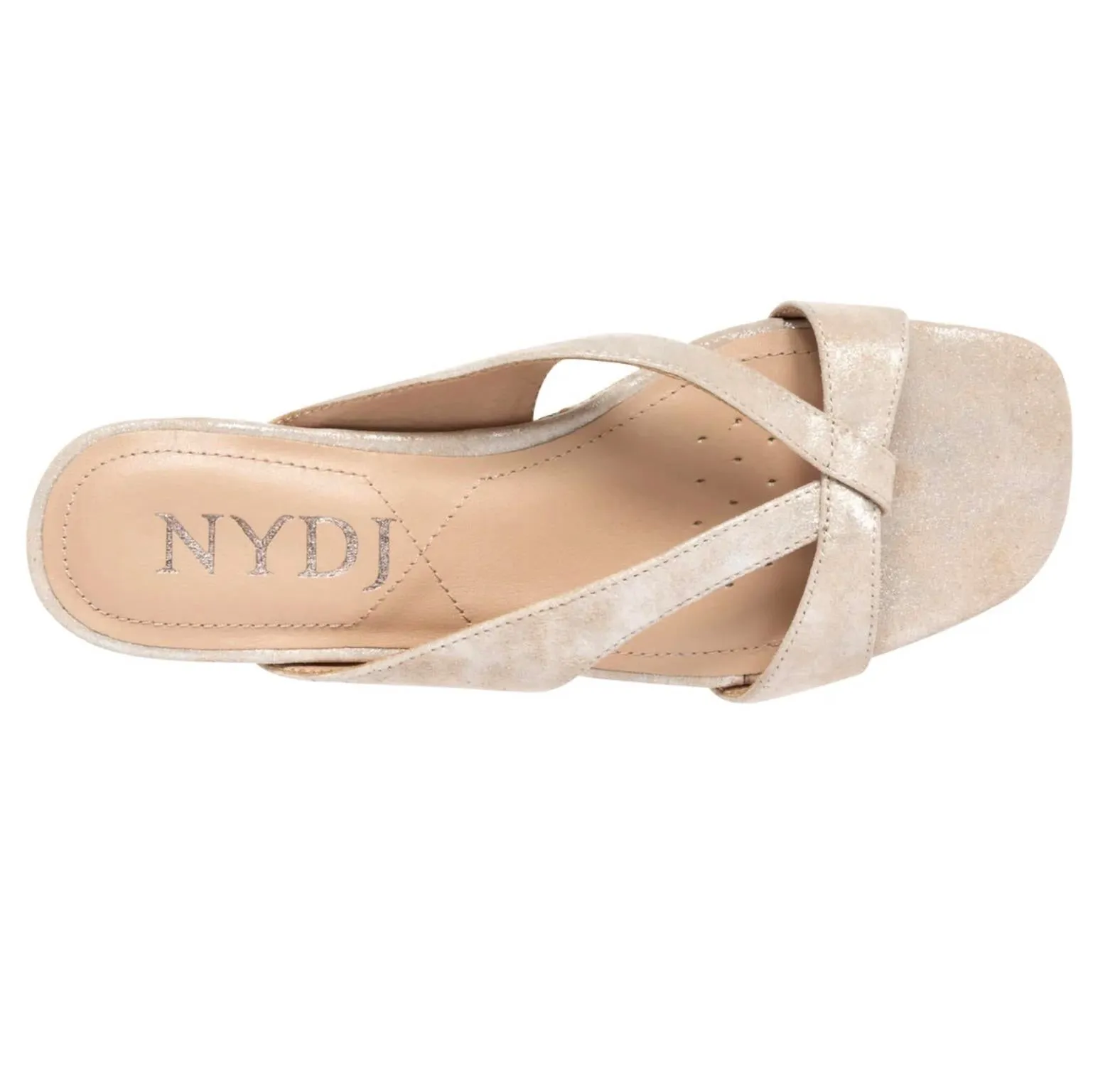 Women's Contessa Wedge Sandals In Sand Light Gold Metallic Suede