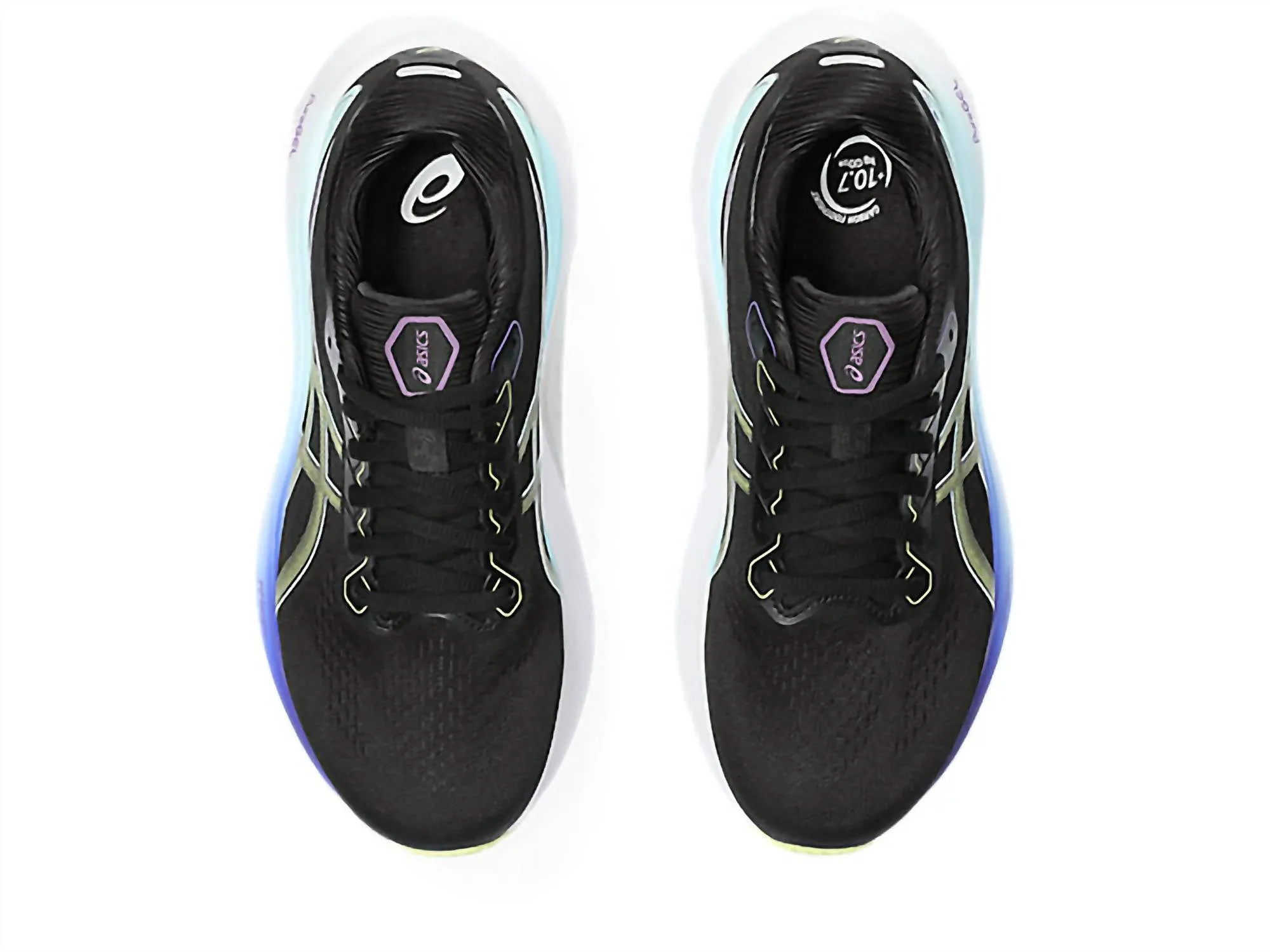 Women's Kayano 30 Shoes In Black/glow Yellow