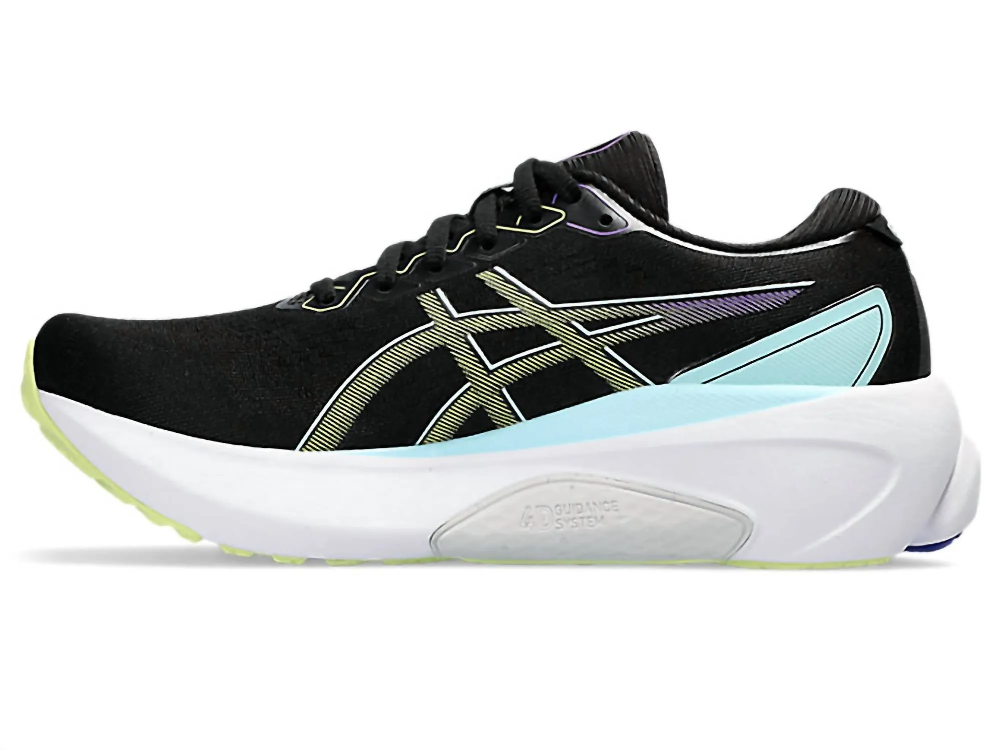 Women's Kayano 30 Shoes In Black/glow Yellow