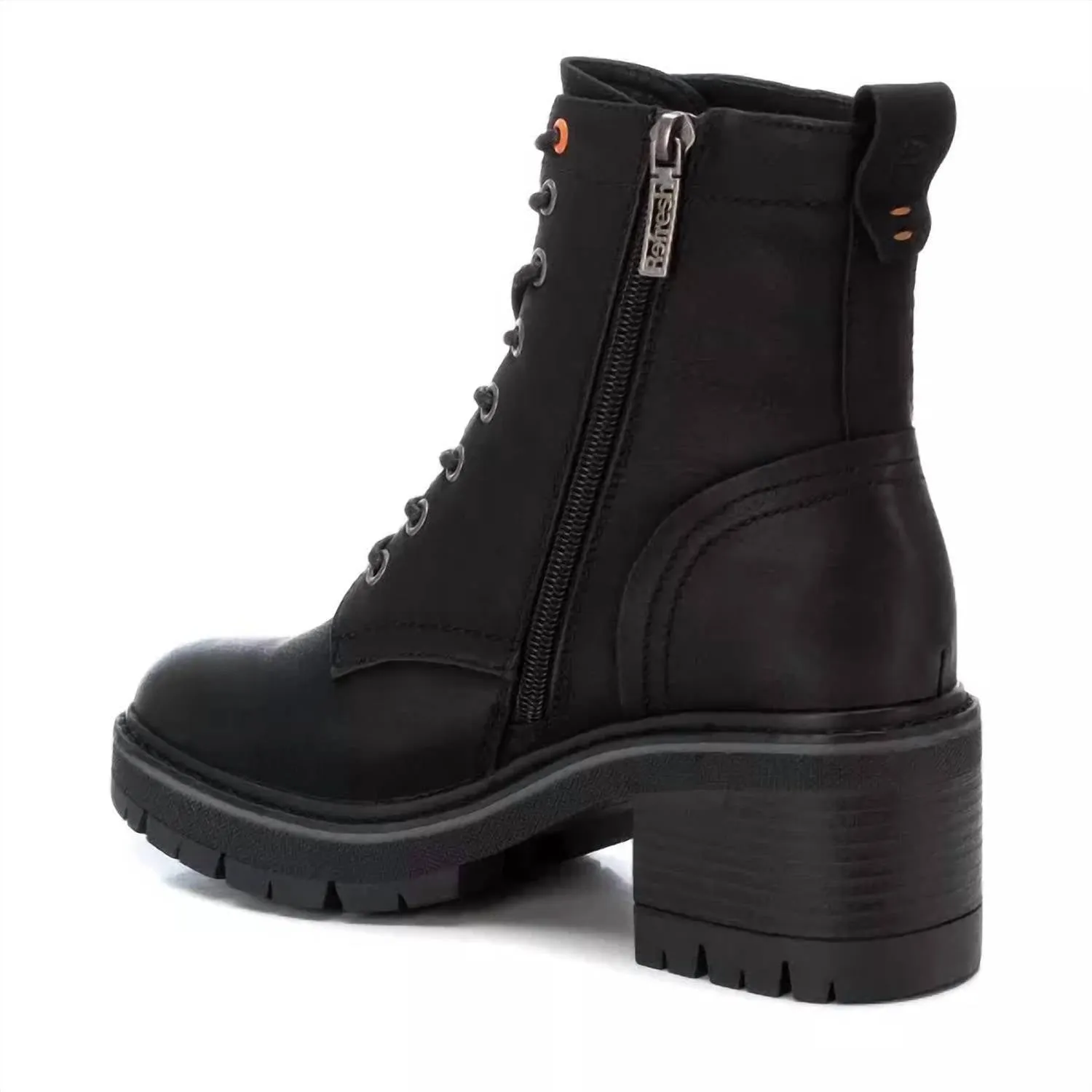 Women's Lace-Up Booties In Black