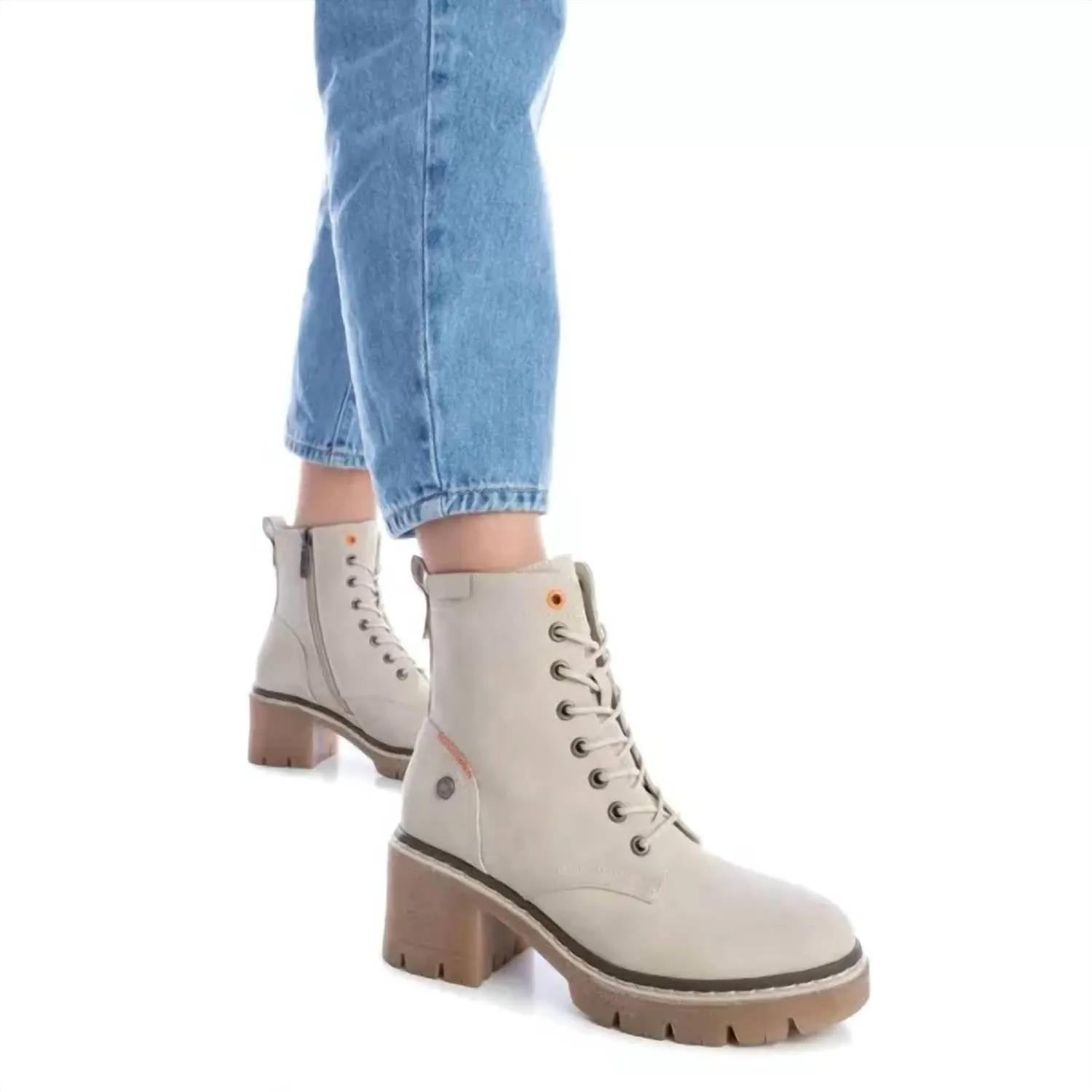 Women's Lace-Up Booties In Ice